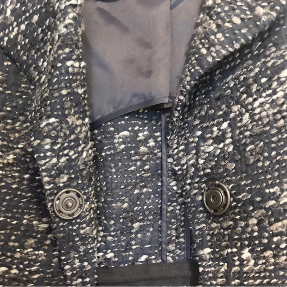 Akris Punto Navy Feminine Tweed Blazer Size 4 - Picture 6 of 9